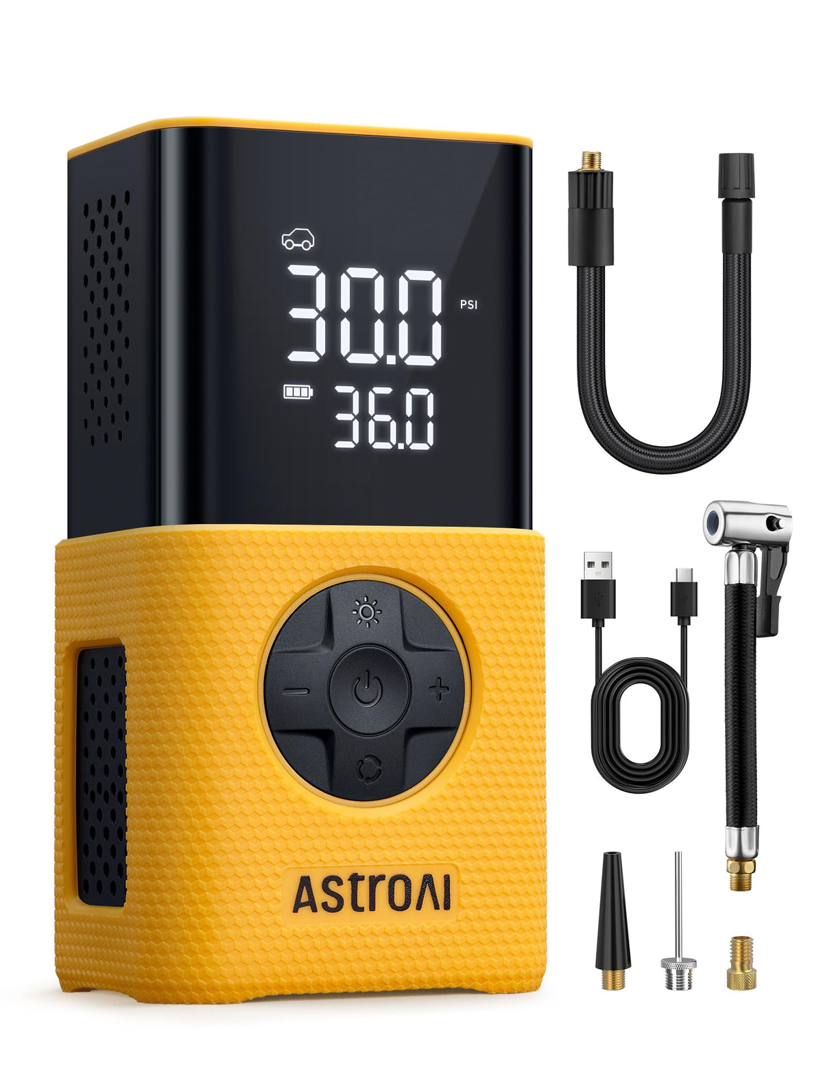 150 PSI Cordless Tire Inflator with Digital Display & LED Light