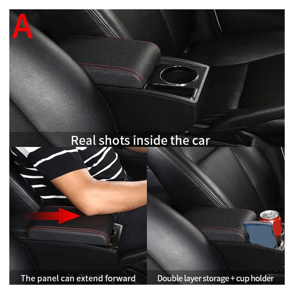 Center Console Armrest Storage Box for Car Interior Organization