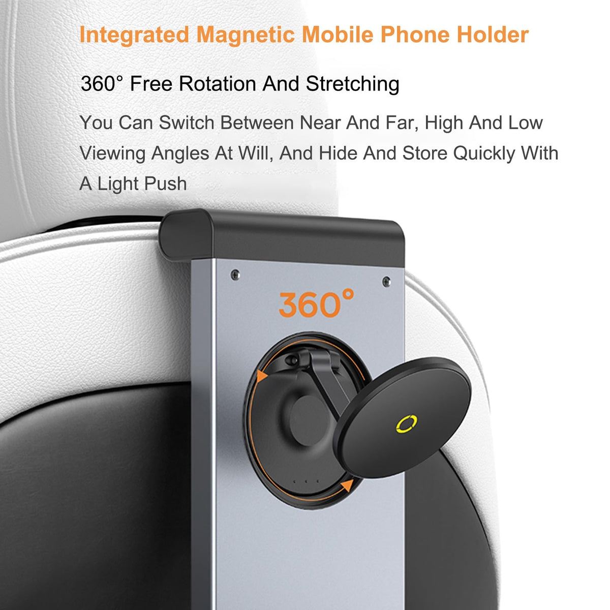 Multifunctional Foldable Car Seat Tray Table with Phone Holder