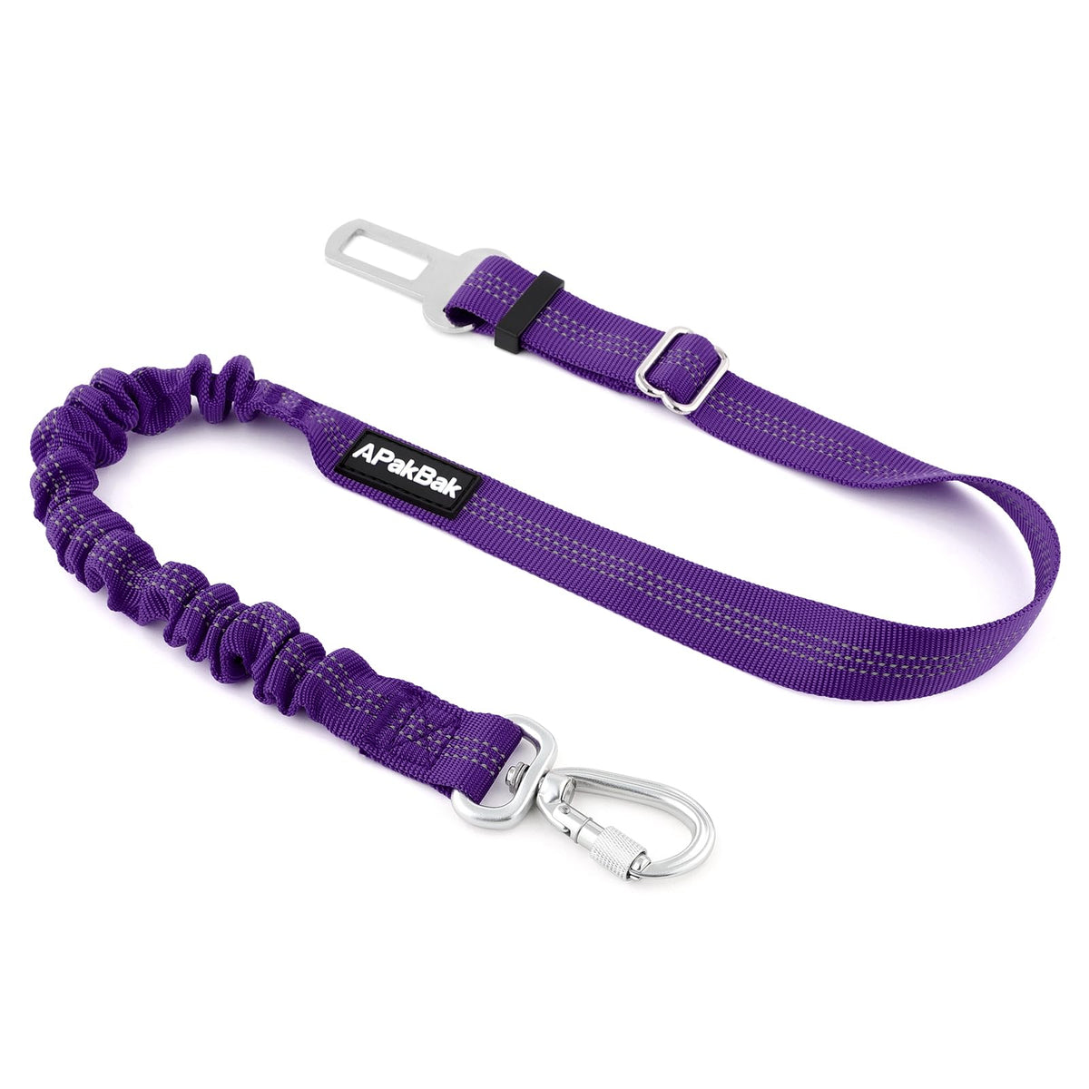 APakBak Dog Seat Belt for Car, Car Harness with Locking Aluminum Hook