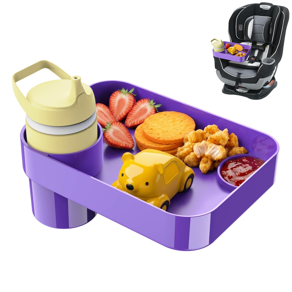 Universal Car Seat Snack Tray for Kids Travel