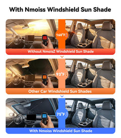 Foldable Windshield Sun Shade Umbrella with Heat Shield