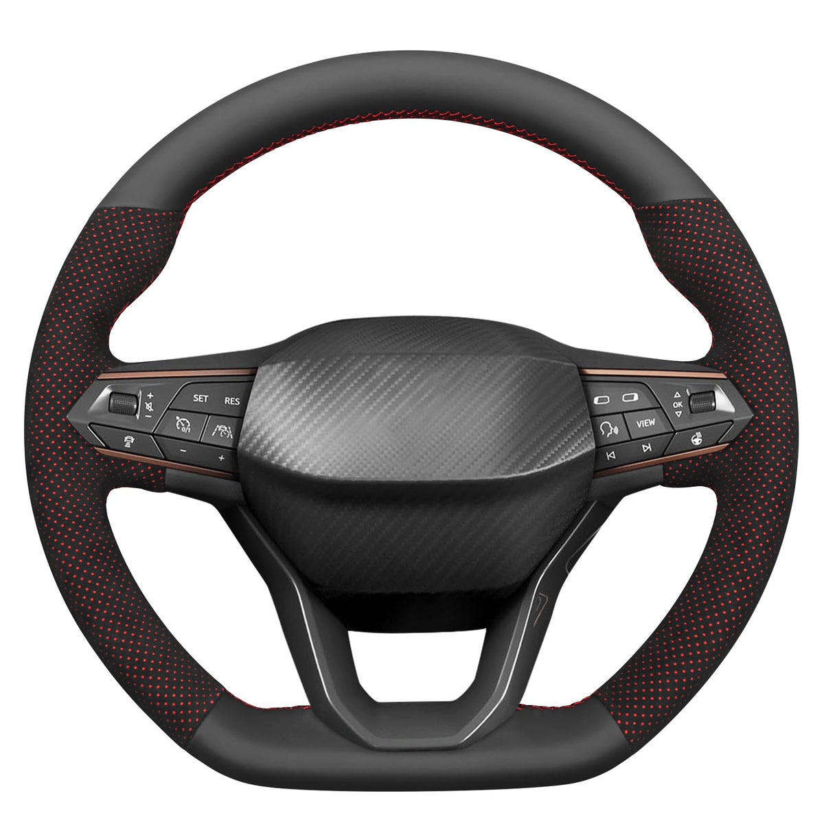 Breathable DIY Steering Wheel Cover for SEAT Cupra Leon 2020–2021