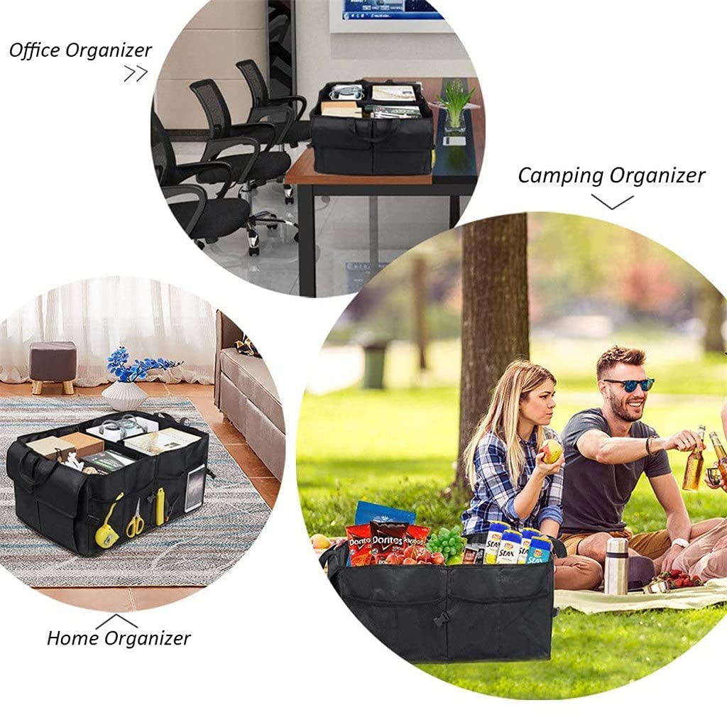 Foldable Car Trunk Organizer for Travel & Cargo Storage