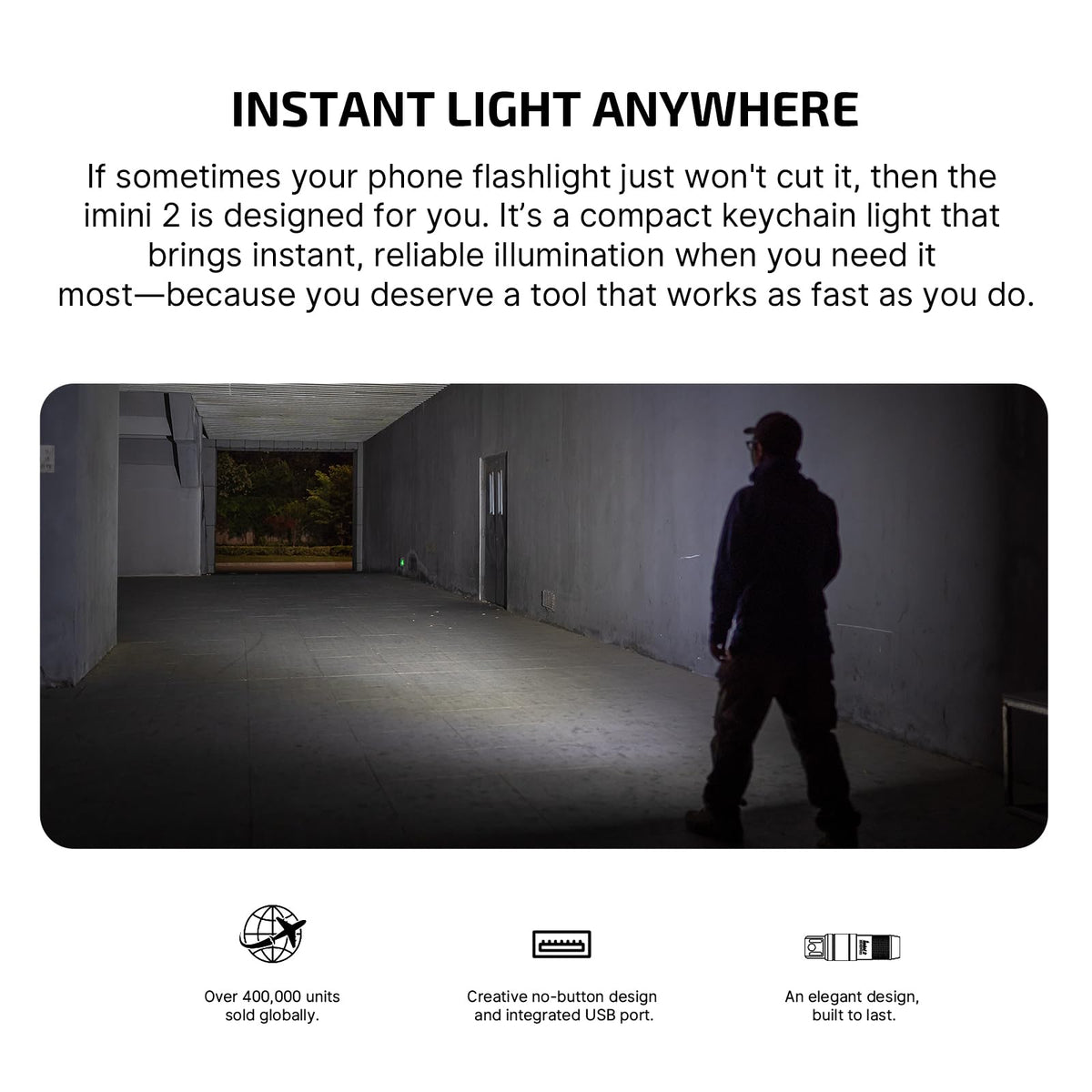 OLIGHT IMINI 2 Rechargeable EDC Keychain Mini Flashlight