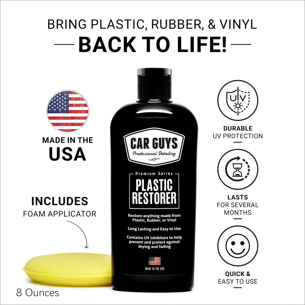 Plastic, Rubber & Vinyl Trim Restorer with Foam Applicator