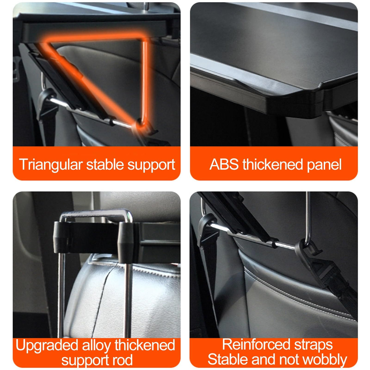 Foldable Car Back Seat Tray Table for Food, Drinks & Laptop