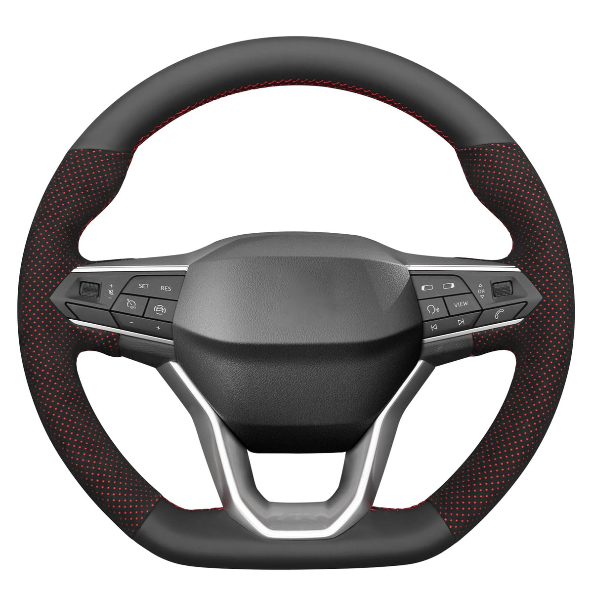 Breathable DIY Steering Wheel Cover for SEAT Cupra Leon 2020–2021