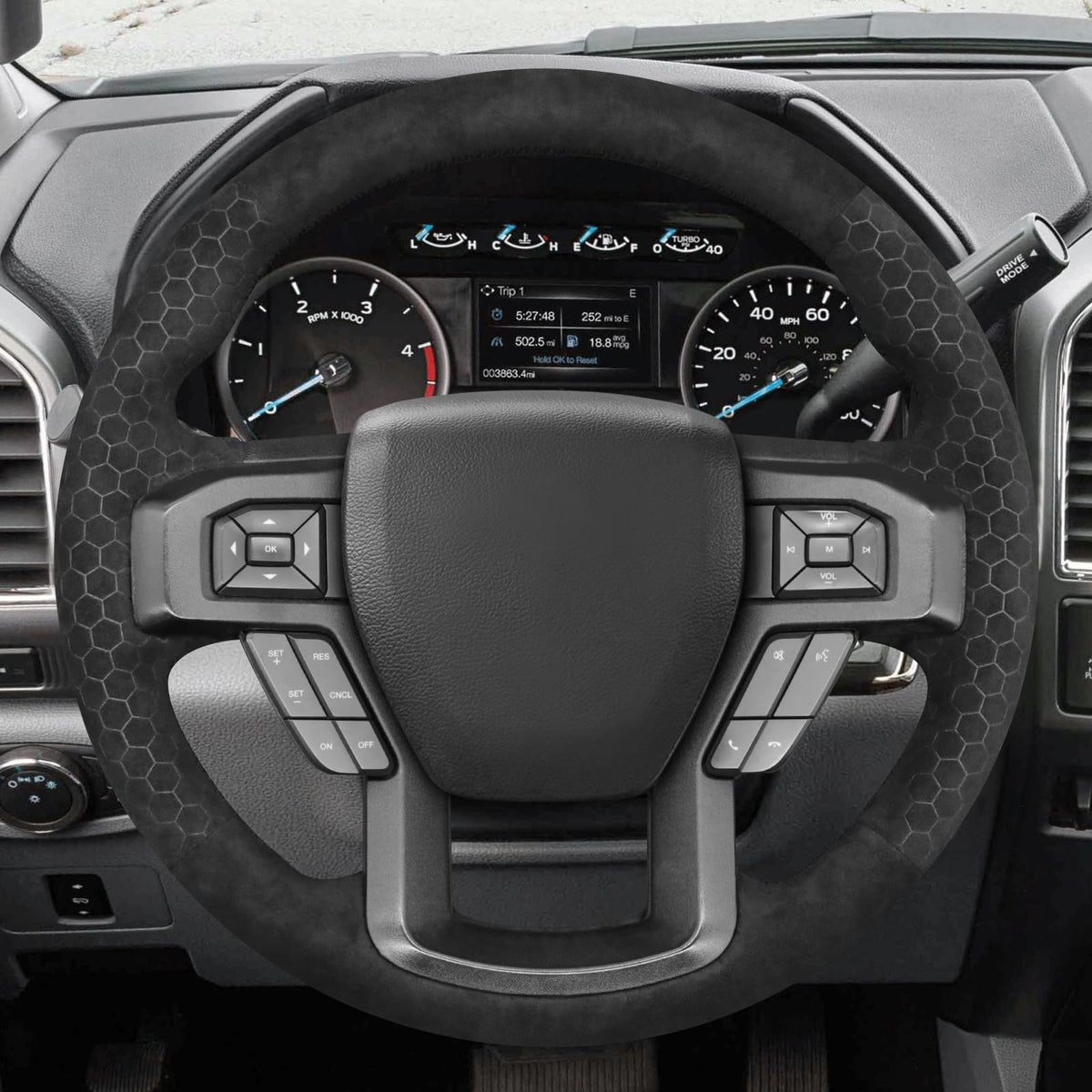 DIY Stitched Steering Wheel Cover for Ford F-Series & Expedition