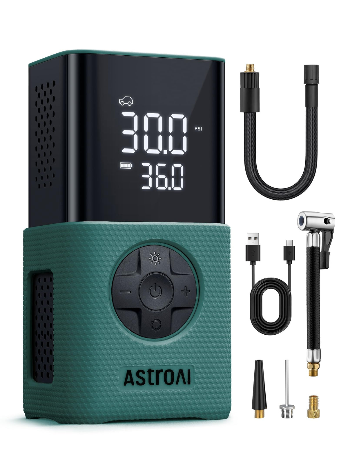 150 PSI Cordless Tire Inflator with Digital Display & LED Light