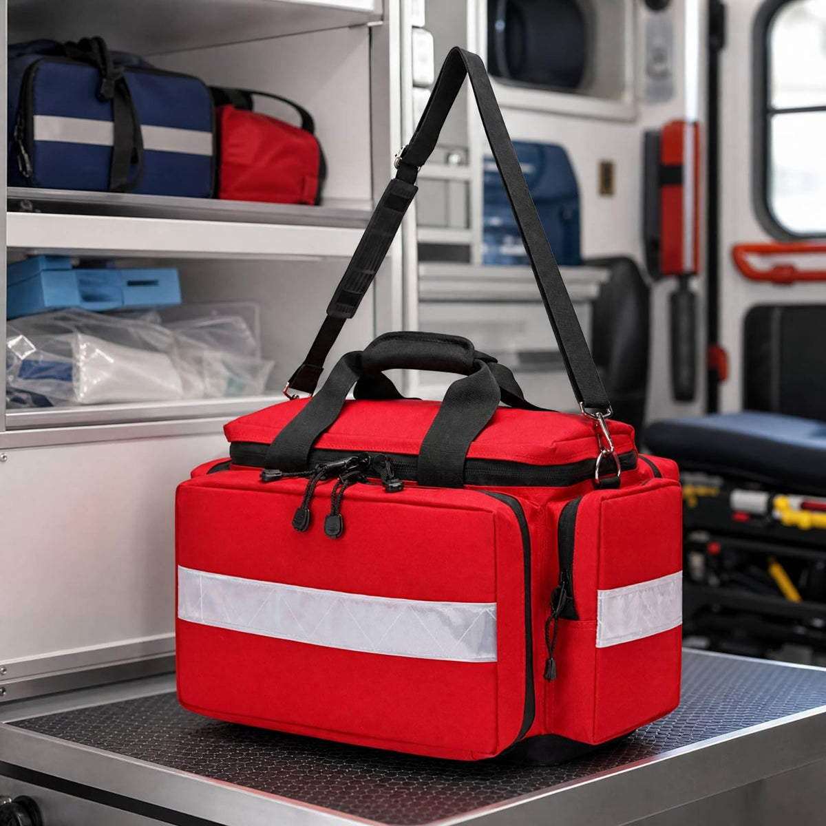 Adjustable Emergency Response Bag for Workplace Preparedness