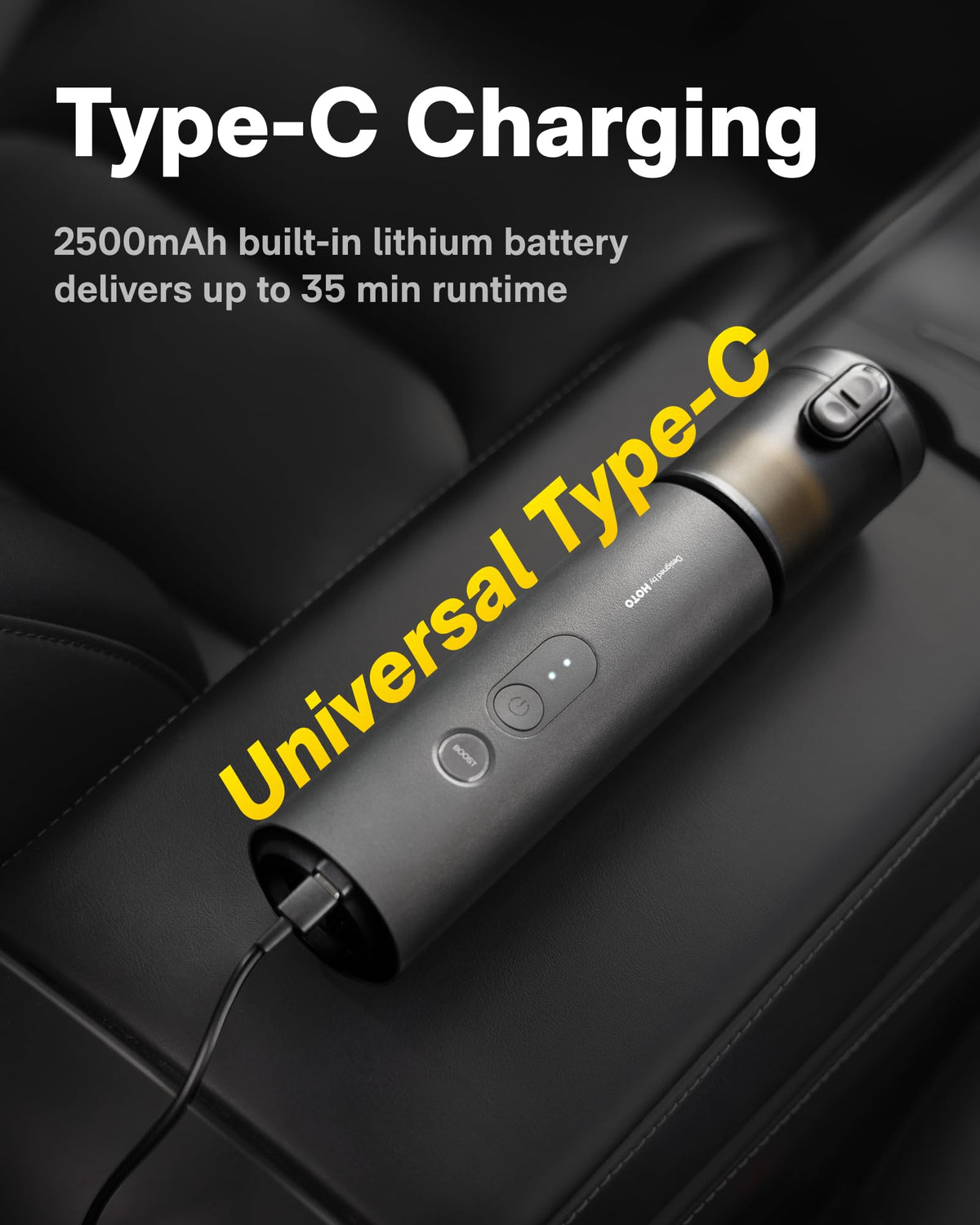 4-in-1 Cordless Handheld Car Vacuum 20,000Pa