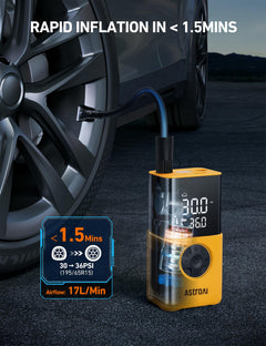 150 PSI Cordless Tire Inflator with Digital Display & LED Light