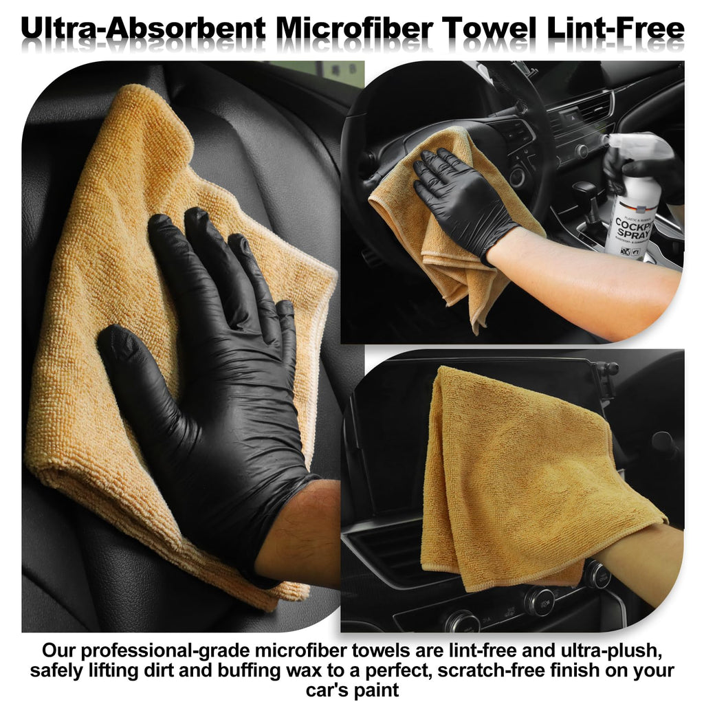 10-Piece Car Interior Cleaning & Detailing Kit