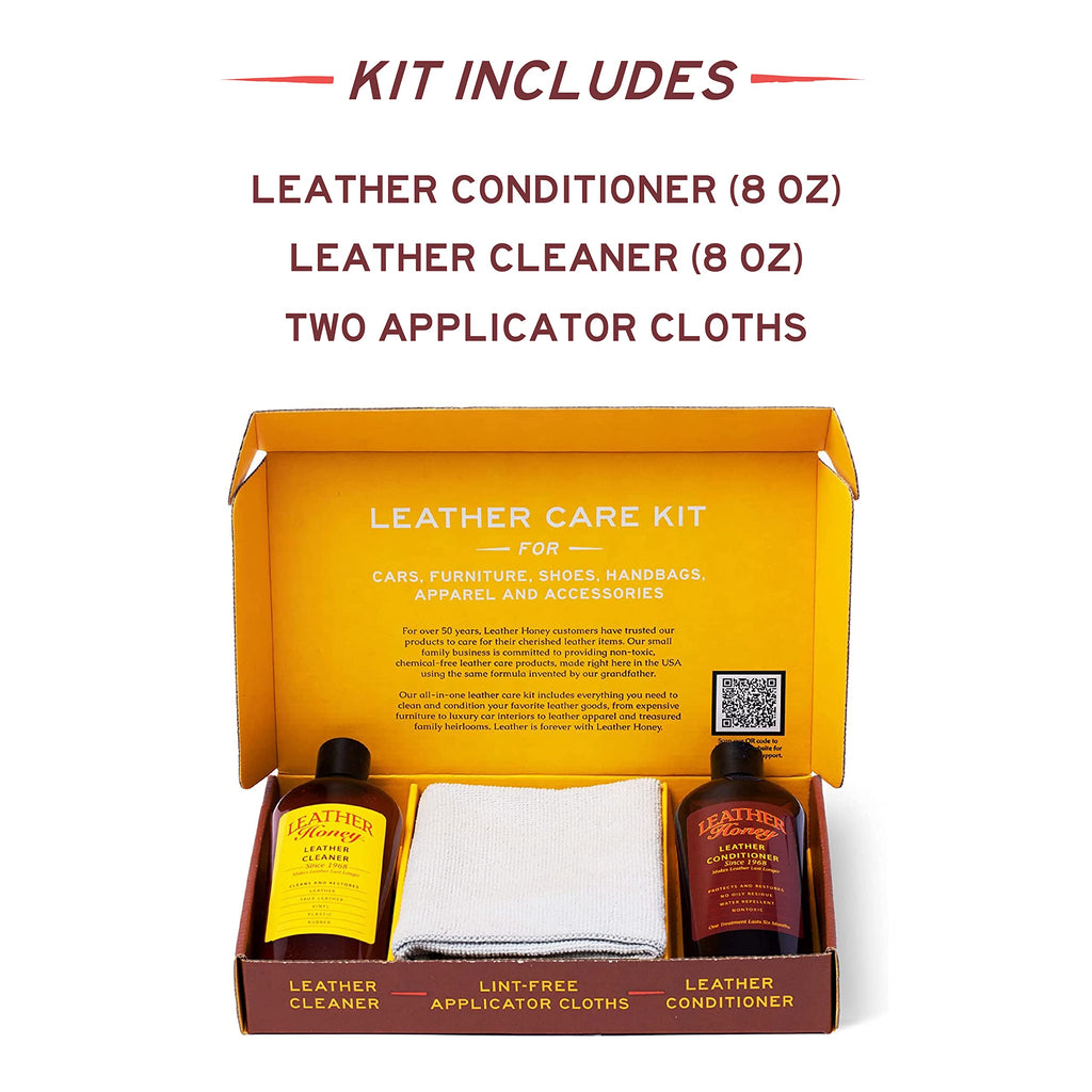 Leather Honey Complete Leather Care Kit – Non-Toxic, Made in USA