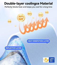 Foldable Windshield Sun Shade Umbrella with Heat Shield