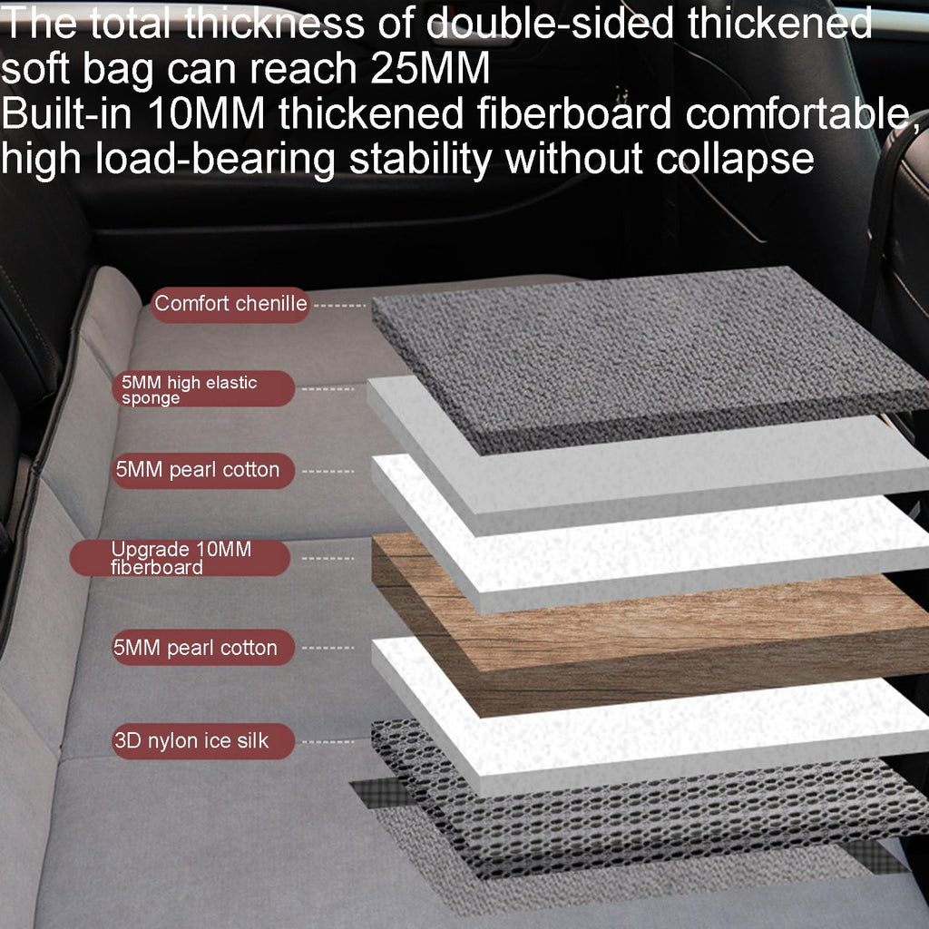Double-Sided Car Rear Seat Cushion for Comfort & Support