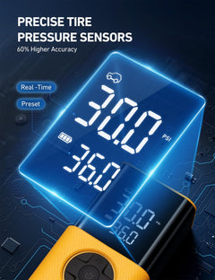 150 PSI Cordless Tire Inflator with Digital Display & LED Light