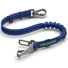 3-in-1 Adjustable Dog Car Seat Belt with Reflective Bungee Harness