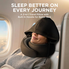 Adjustable Memory Foam Travel Neck Pillow for Sleeping