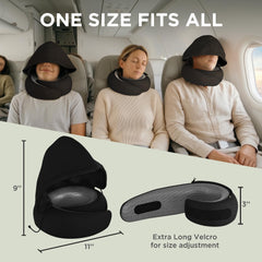 Adjustable Memory Foam Travel Neck Pillow for Sleeping