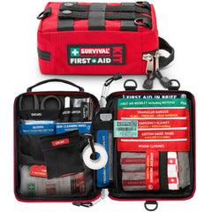 SURVIVAL 42-Piece Emergency Response First Aid Kit, Compact Everyday Kit