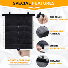 EcoNour Baby Car Window Shades
